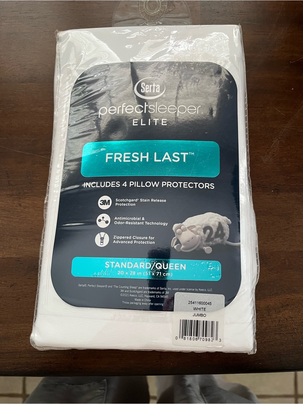 Serta Perfect Sleeper Elite Fresh Last White Pillow Protectors - Set of 4